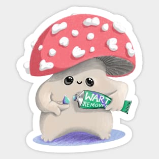 ‘Shroom Serum’ - cute mushroom medication Sticker